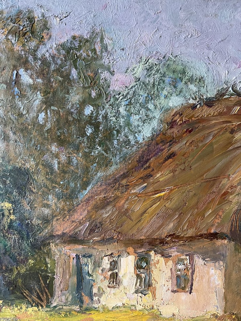 Oil painting The owner's yard V. Mishurovsky - 5