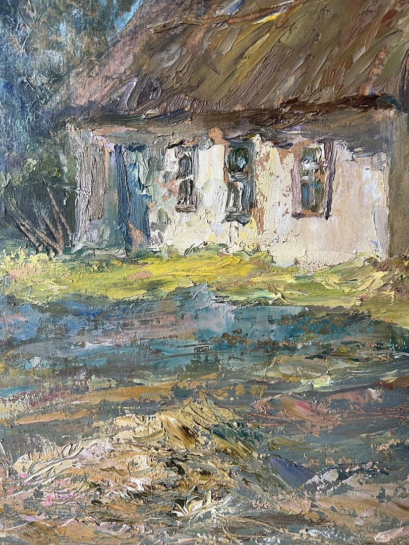 Oil painting The owner's yard V. Mishurovsky - 6