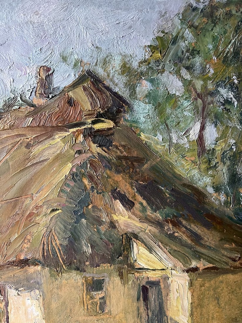 Oil painting The owner's yard V. Mishurovsky - 7