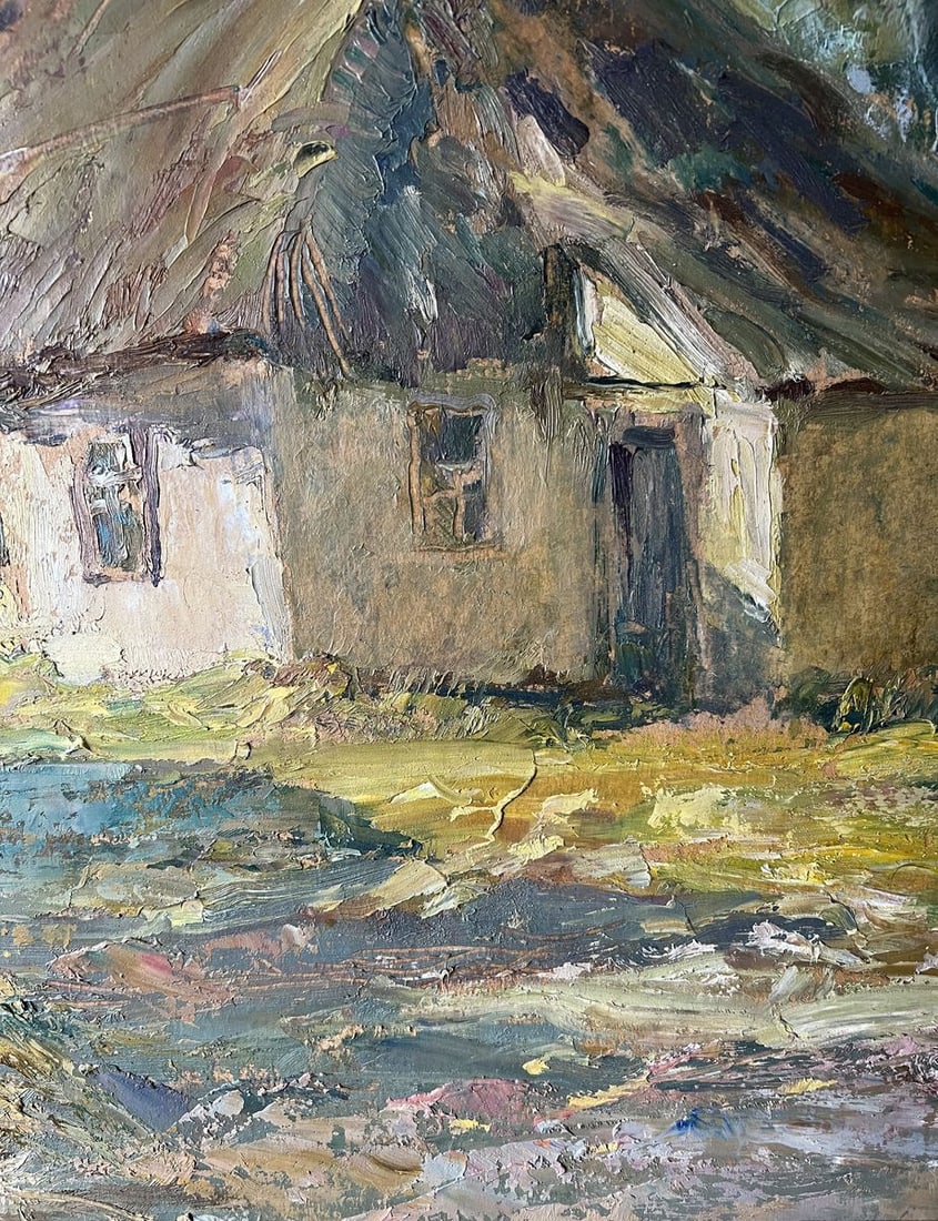 Oil painting The owner's yard V. Mishurovsky - 8