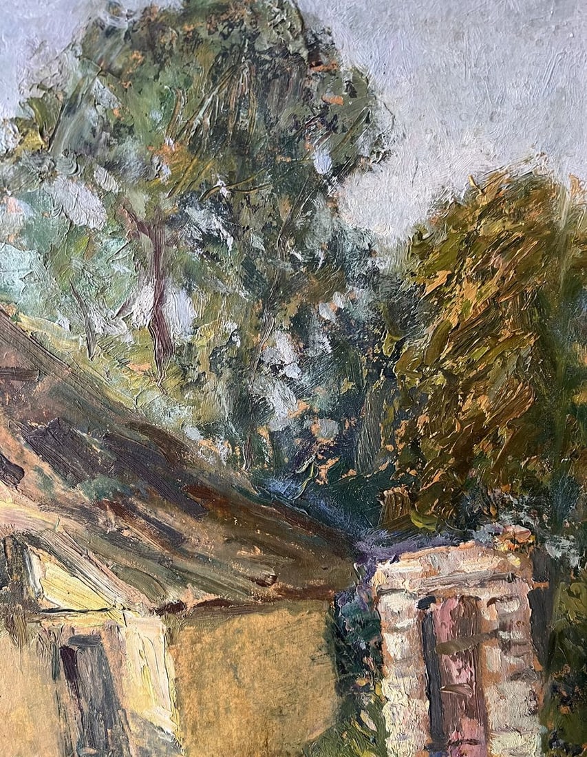 Oil painting The owner's yard V. Mishurovsky - 9
