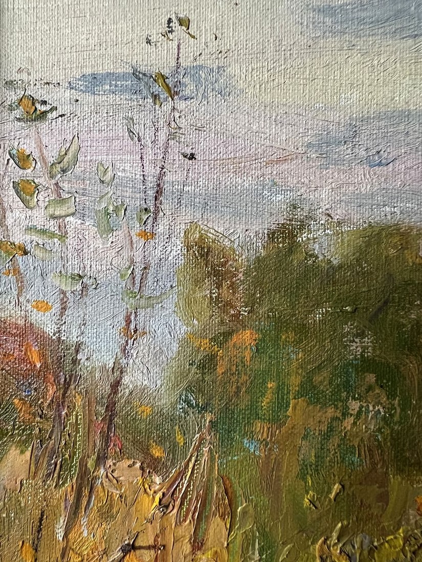 Oil painting House in autumn evening V. Mishurovsky - 2