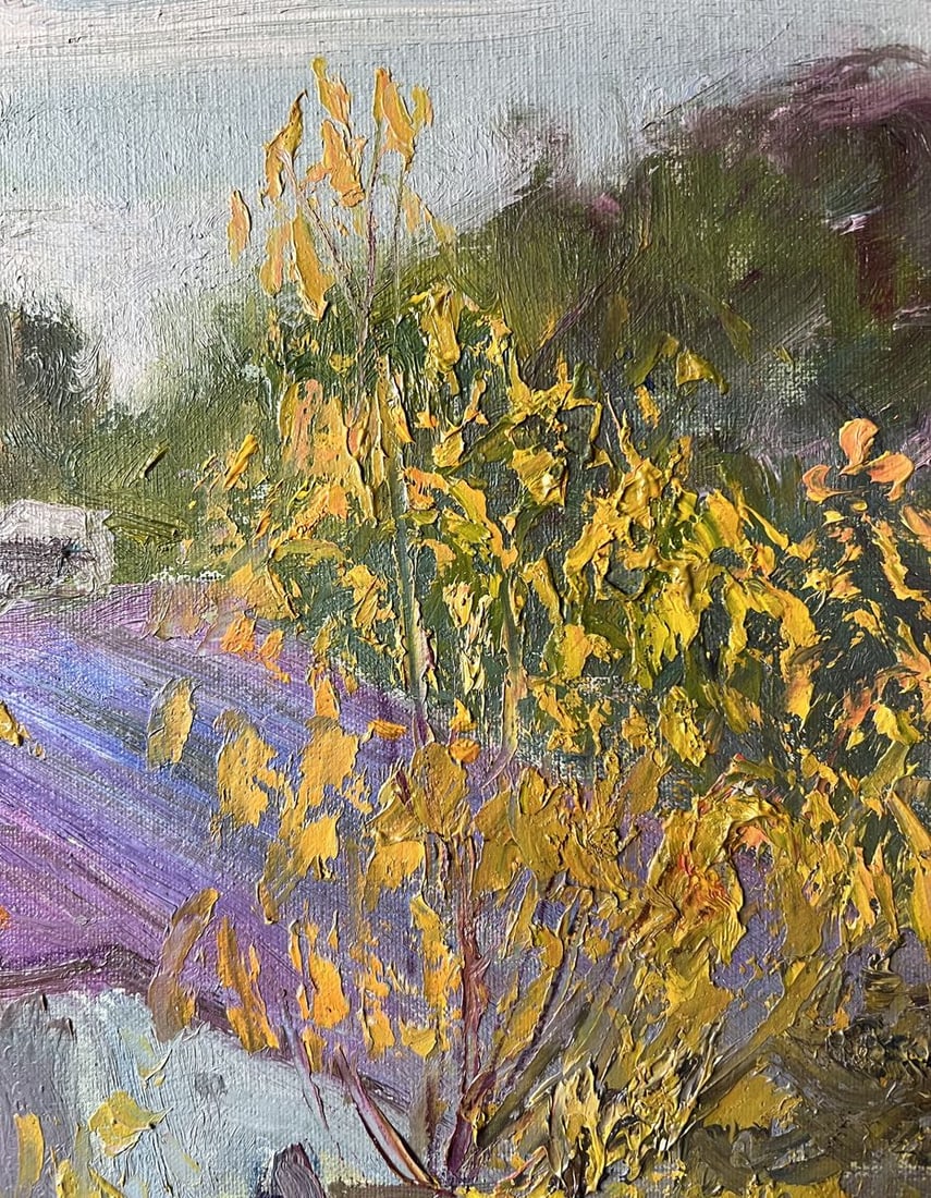 Oil painting House in autumn evening V. Mishurovsky - 7