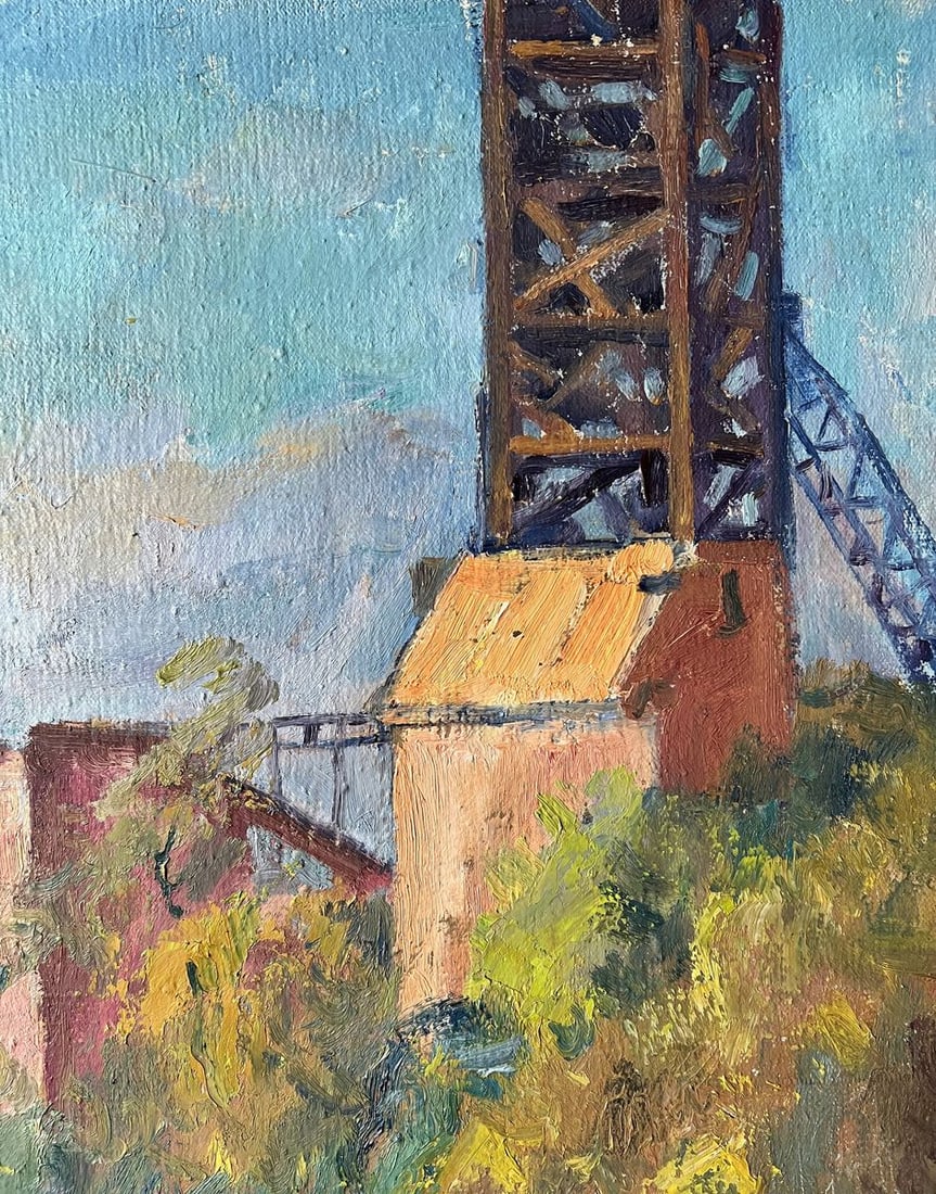 Oil painting Old mine V. Mishurovsky - 8