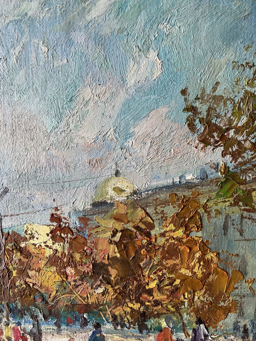 Oil painting Autumn near the theater V. Mishurovsky - 5