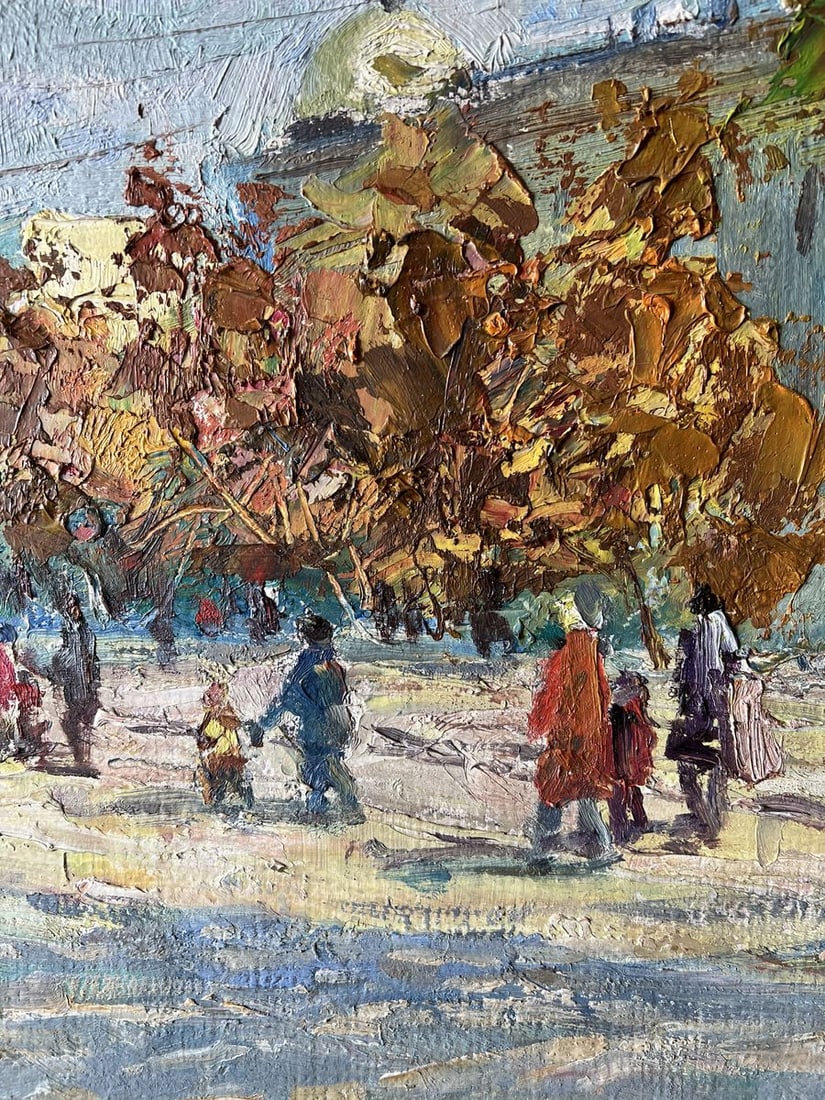 Oil painting Autumn near the theater V. Mishurovsky - 6