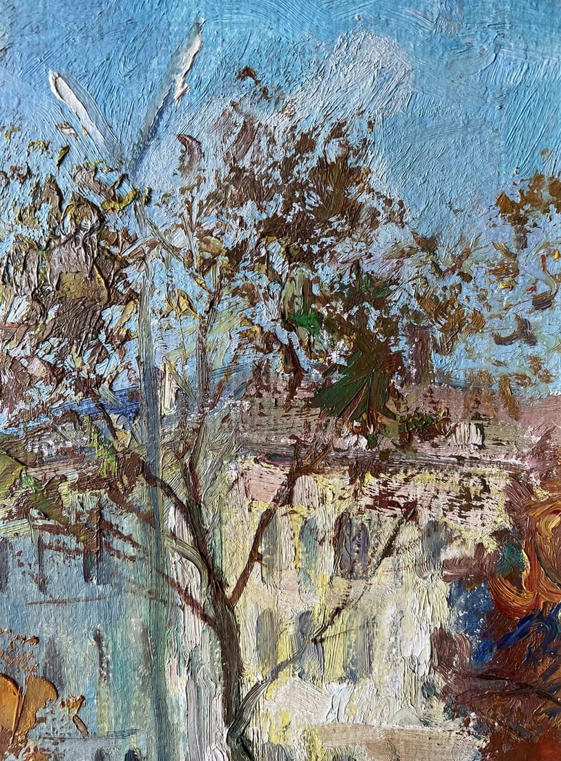 Oil painting Autumn near the theater V. Mishurovsky - 7