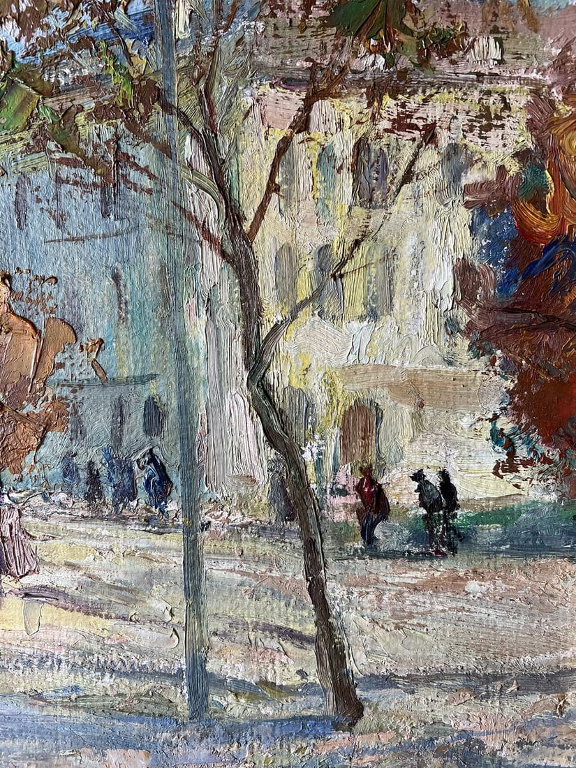 Oil painting Autumn near the theater V. Mishurovsky - 8