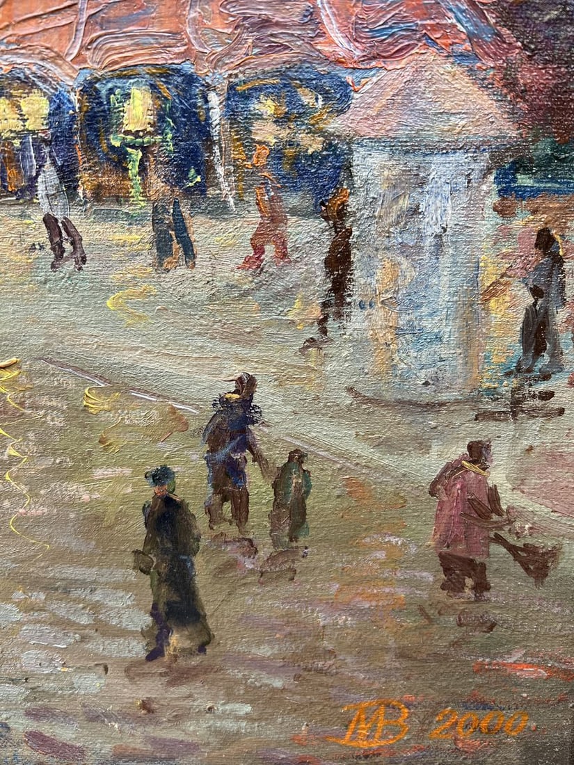 Oil painting Evening city V. Mishurovsky - 2