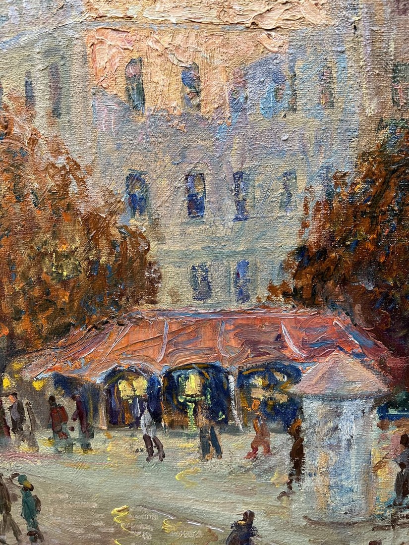 Oil painting Evening city V. Mishurovsky - 3