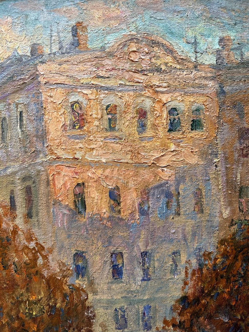 Oil painting Evening city V. Mishurovsky - 4
