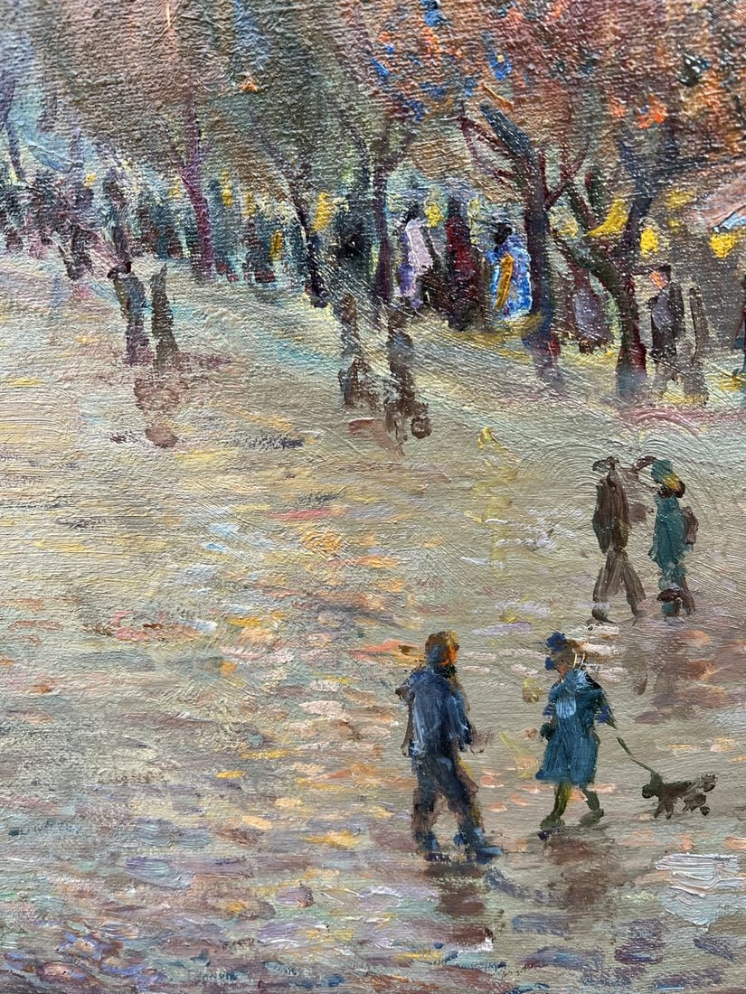 Oil painting Evening city V. Mishurovsky - 7