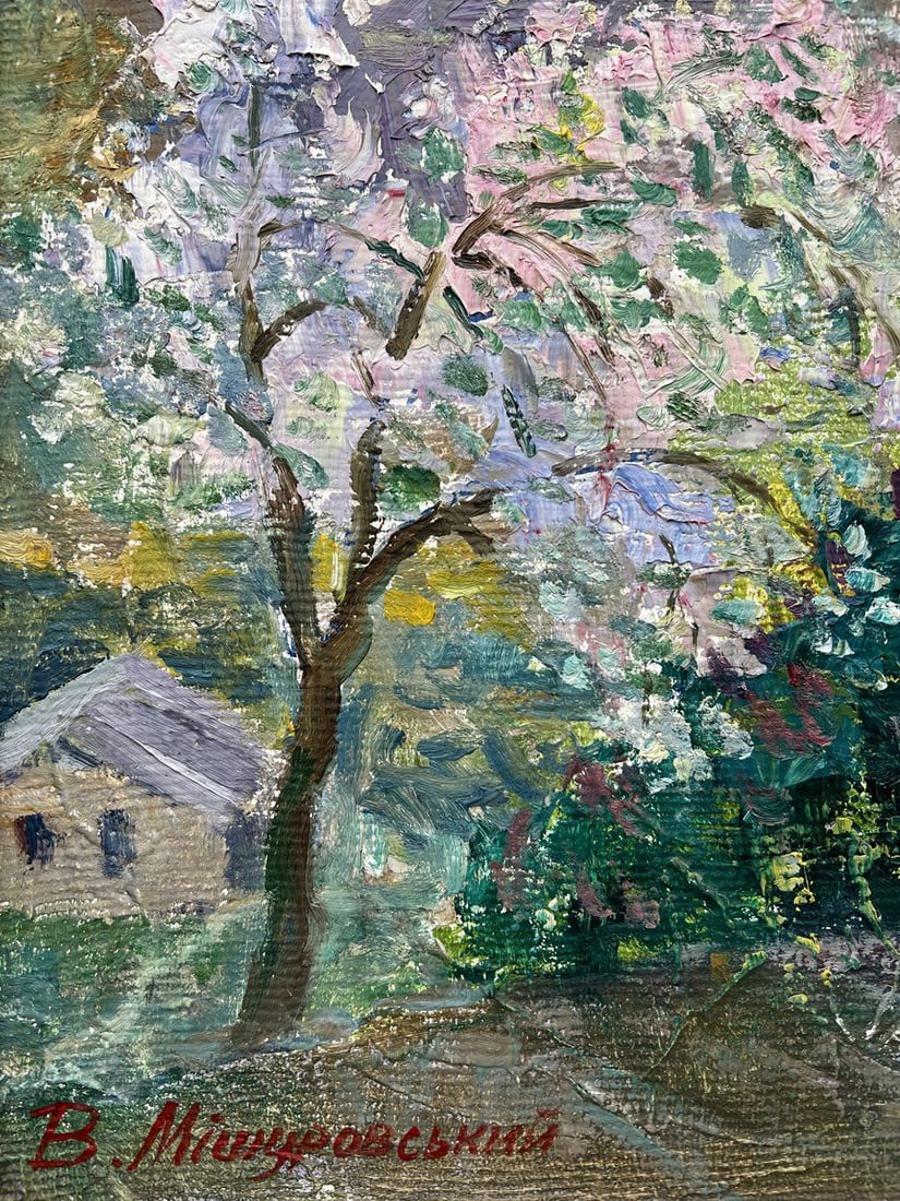 Oil painting May is blooming V. Mishurovsky - 2