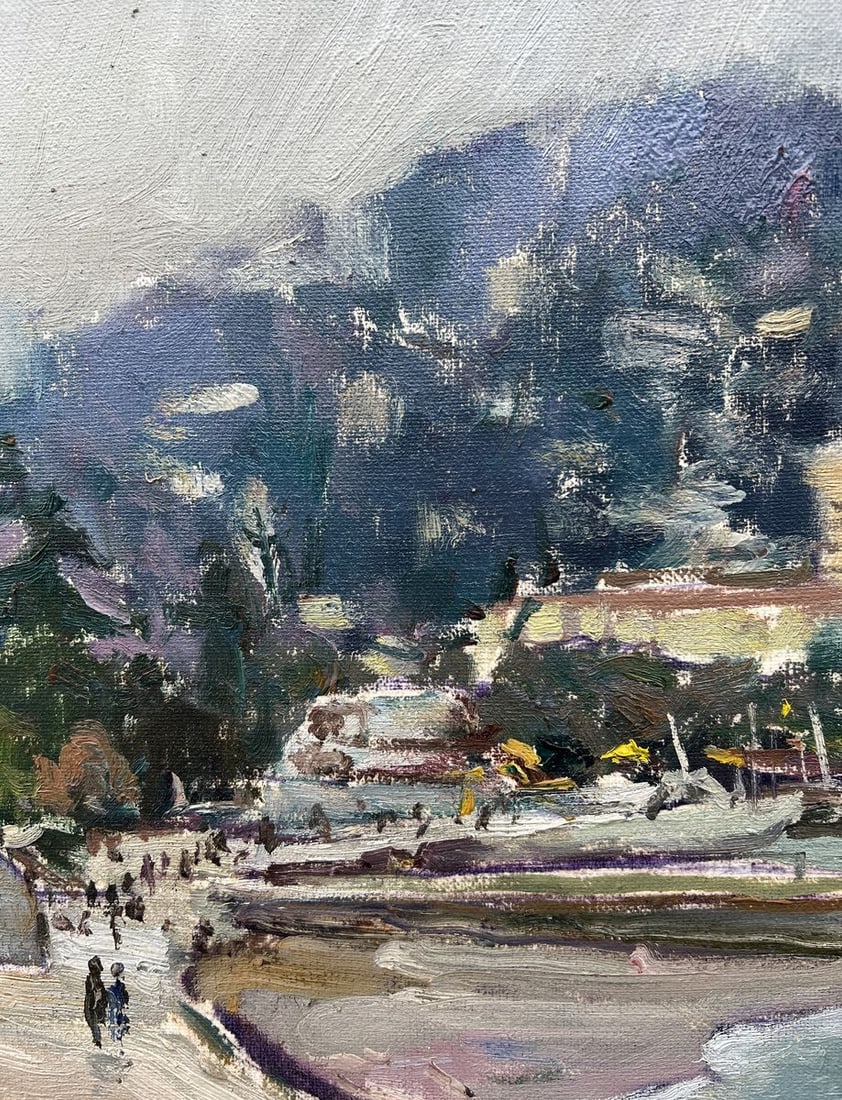 Oil painting Embankment of the city V. Mishurovsky - 4
