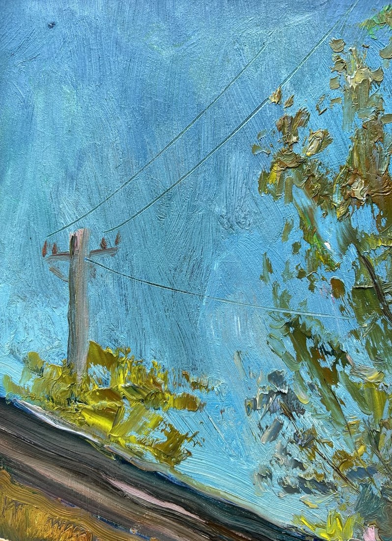 Oil painting When the lilac blooms V. Mishurovsky - 2