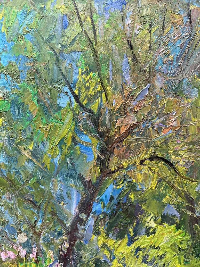 Oil painting When the lilac blooms V. Mishurovsky - 3