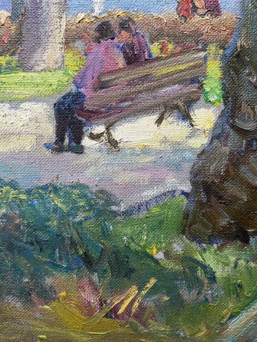 Oil painting A warm day V. Mishurovsky - 2