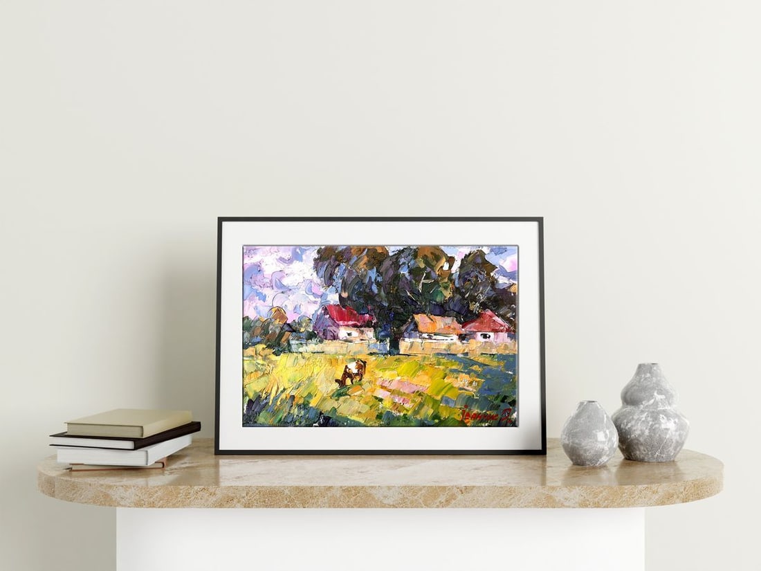 Oil painting Near the yard Kalenyuk Alex - 3