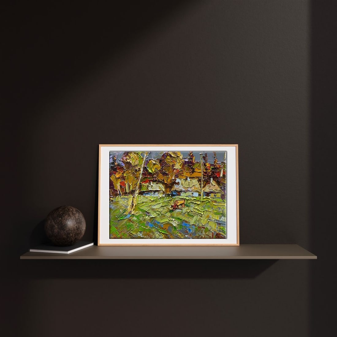 Oil painting Edge of the village Oksana Kalenyuk - 2