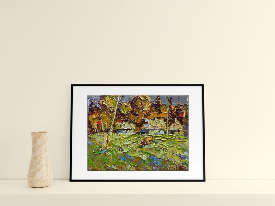 Oil painting Edge of the village Oksana Kalenyuk - 3