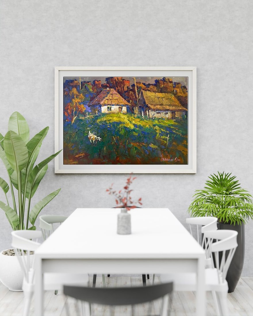 Oil painting A warm autumn ray Oksana Kalenyuk - 2