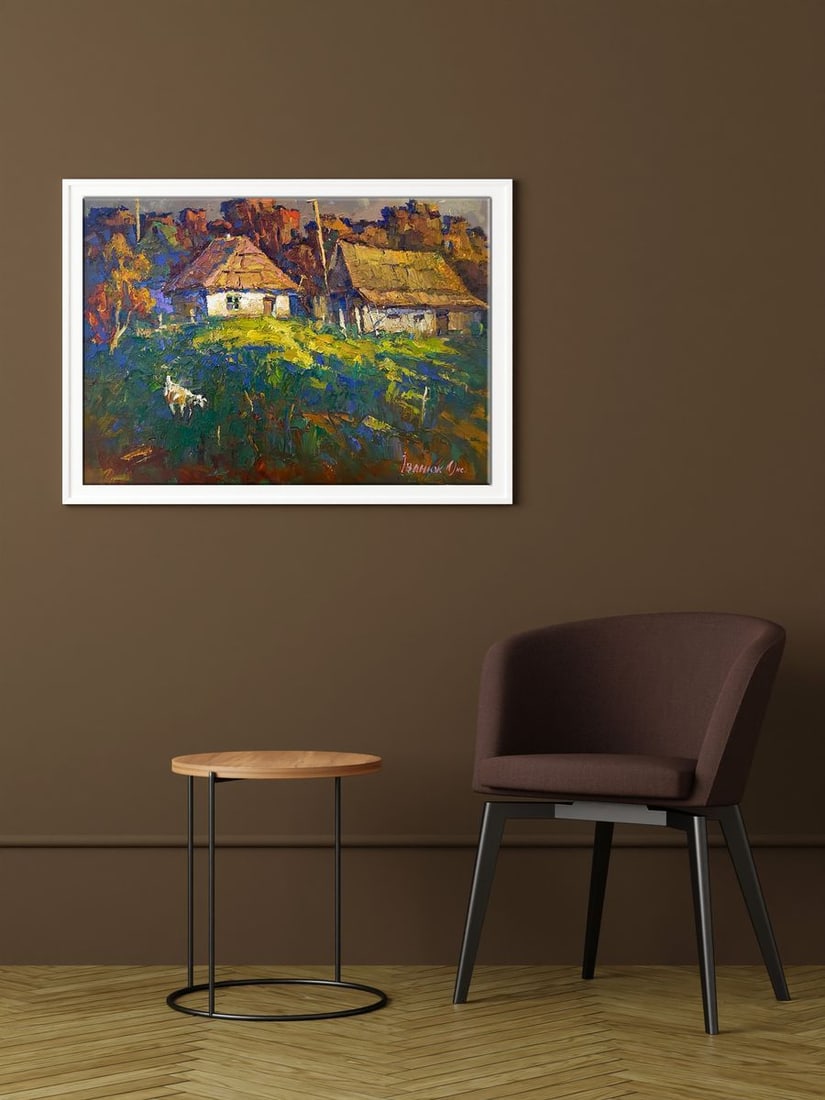 Oil painting A warm autumn ray Oksana Kalenyuk - 3