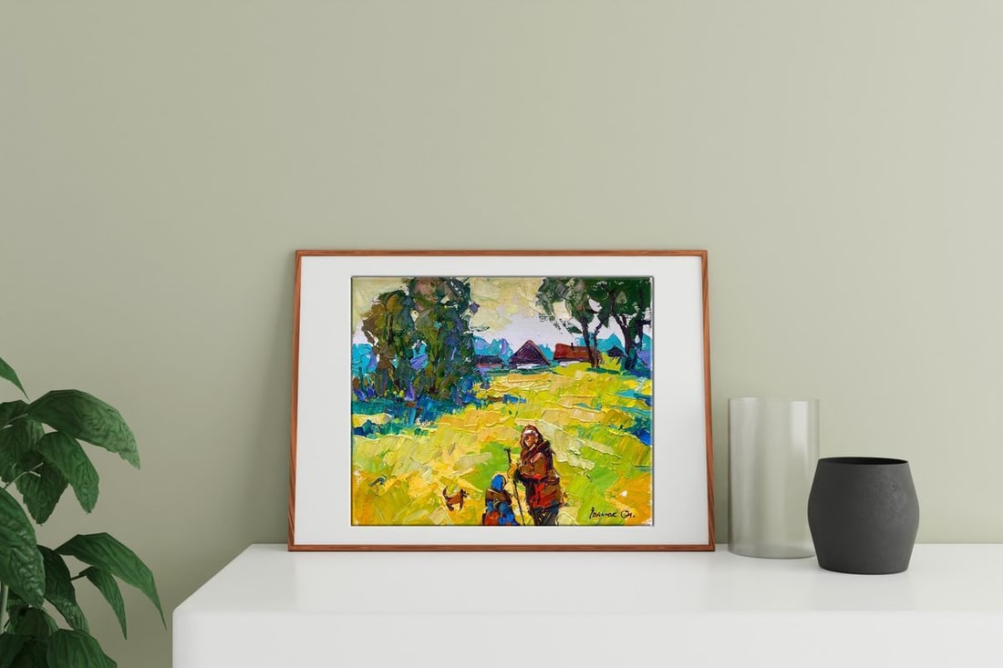 Oil painting On the run Alex Kalenyuk - 3