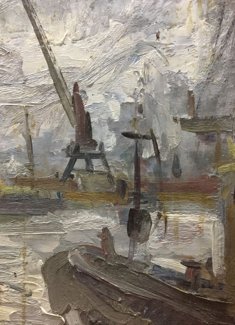 Oil painting Ship pier Karelin Vyacheslav - 4