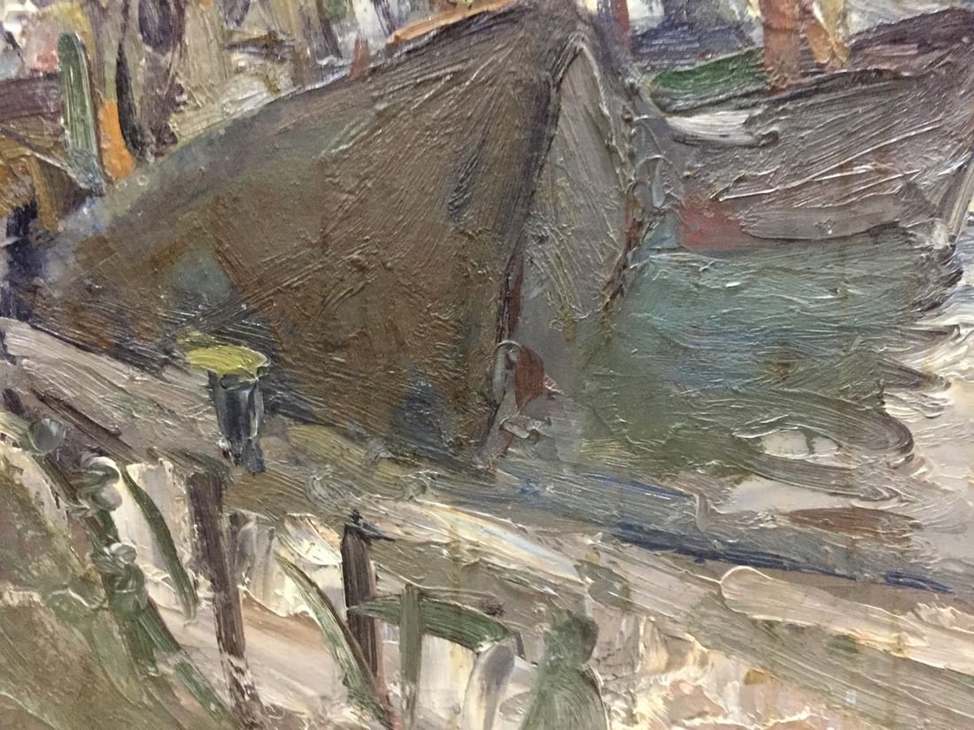 Oil painting Ship pier Karelin Vyacheslav - 6