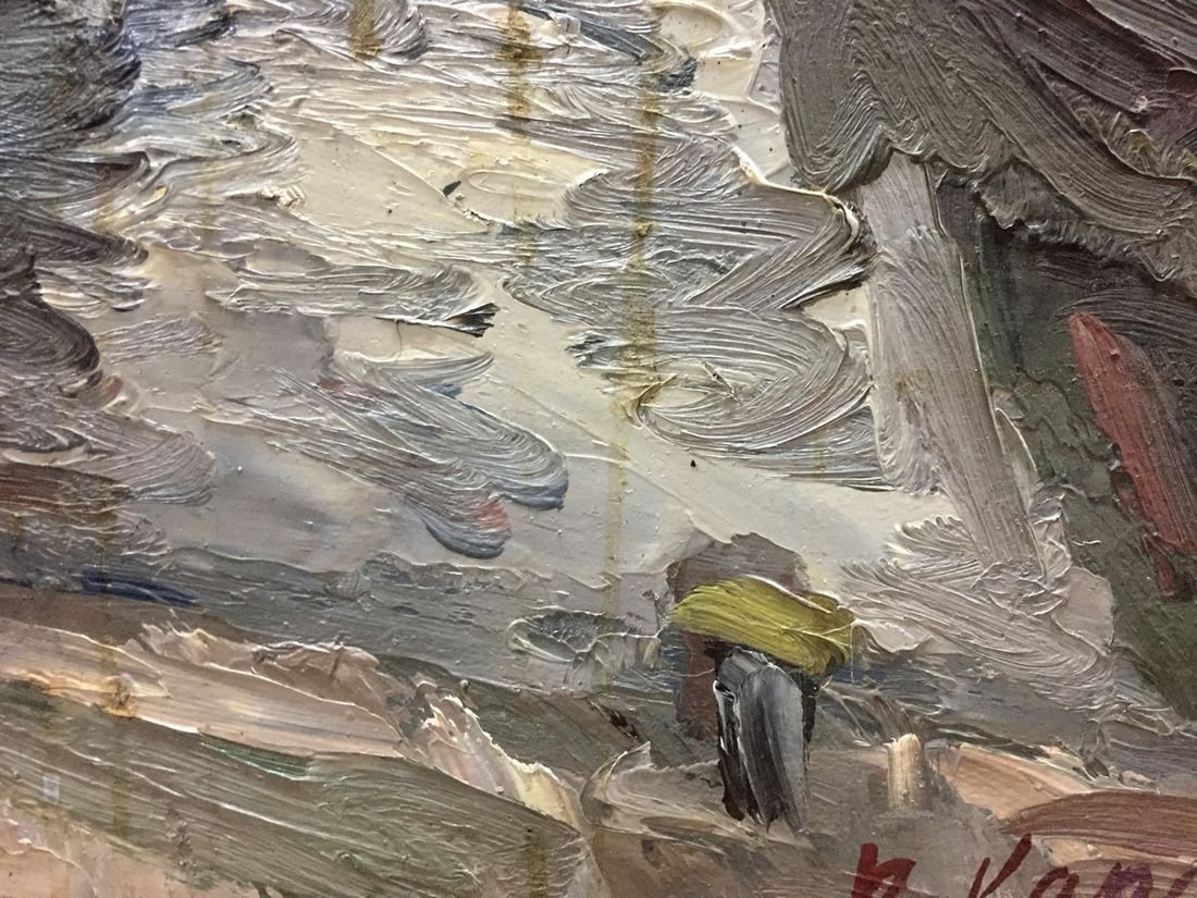 Oil painting Ship pier Karelin Vyacheslav - 7