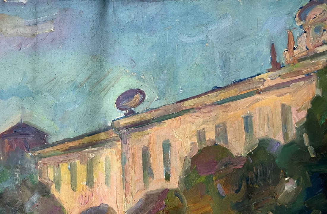 Oil painting Morning in the city Peter Tovpev - 3