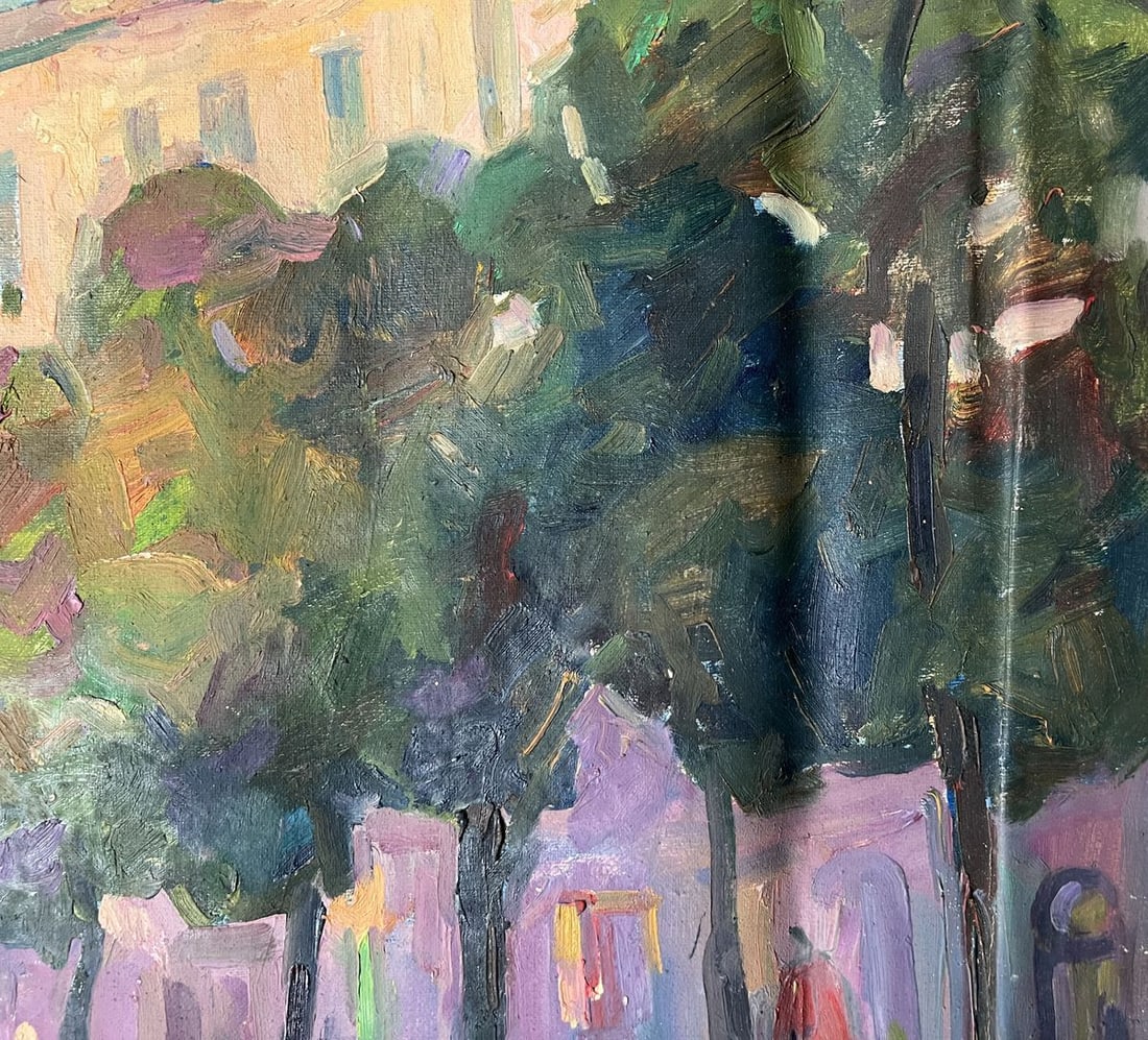 Oil painting Morning in the city Peter Tovpev - 7