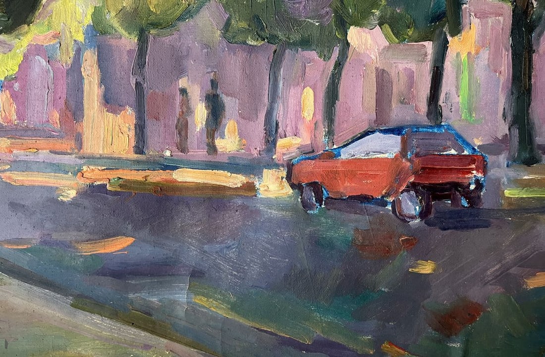 Oil painting Morning in the city Peter Tovpev - 9