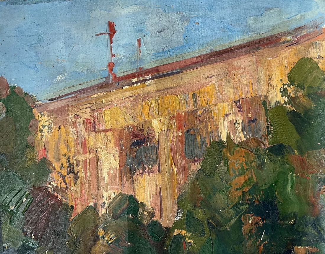 Oil painting Evening in the city Peter Tovpev - 4