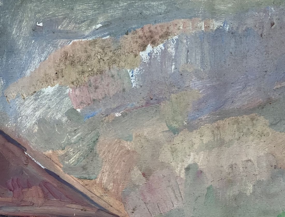 Oil painting outline of domes Peter Tovpev - 2