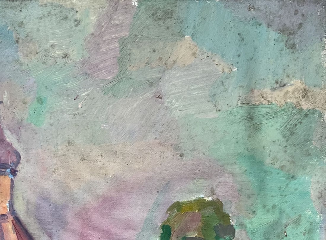 Oil painting outline of domes Peter Tovpev - 4