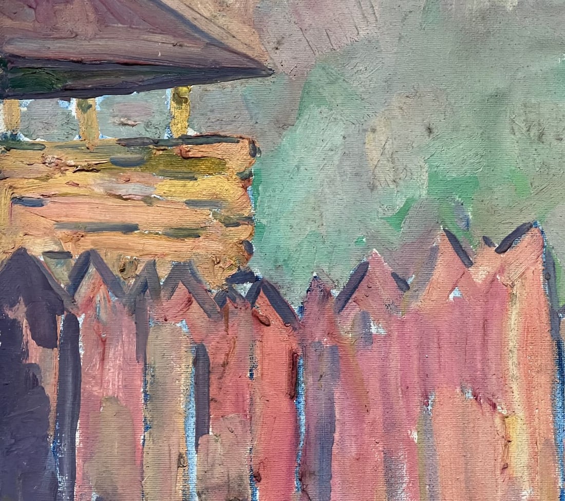 Oil painting outline of domes Peter Tovpev - 5