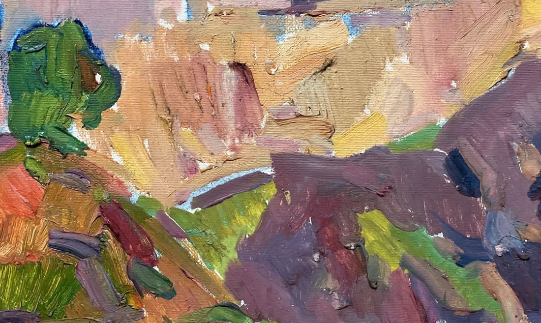 Oil painting outline of domes Peter Tovpev - 9