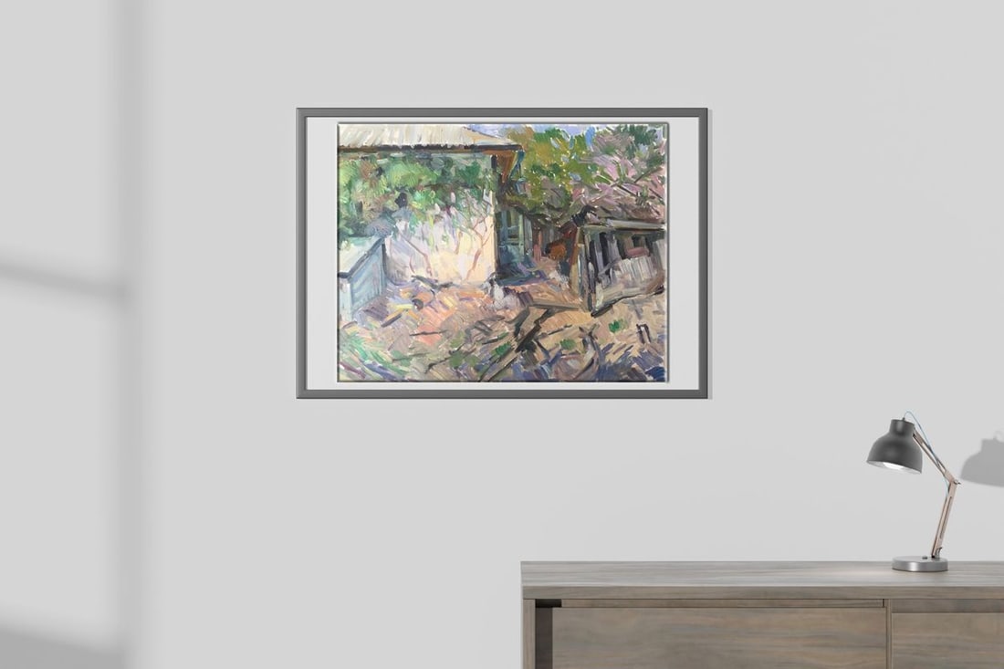 Oil painting Native home Peter Tovpev - 3