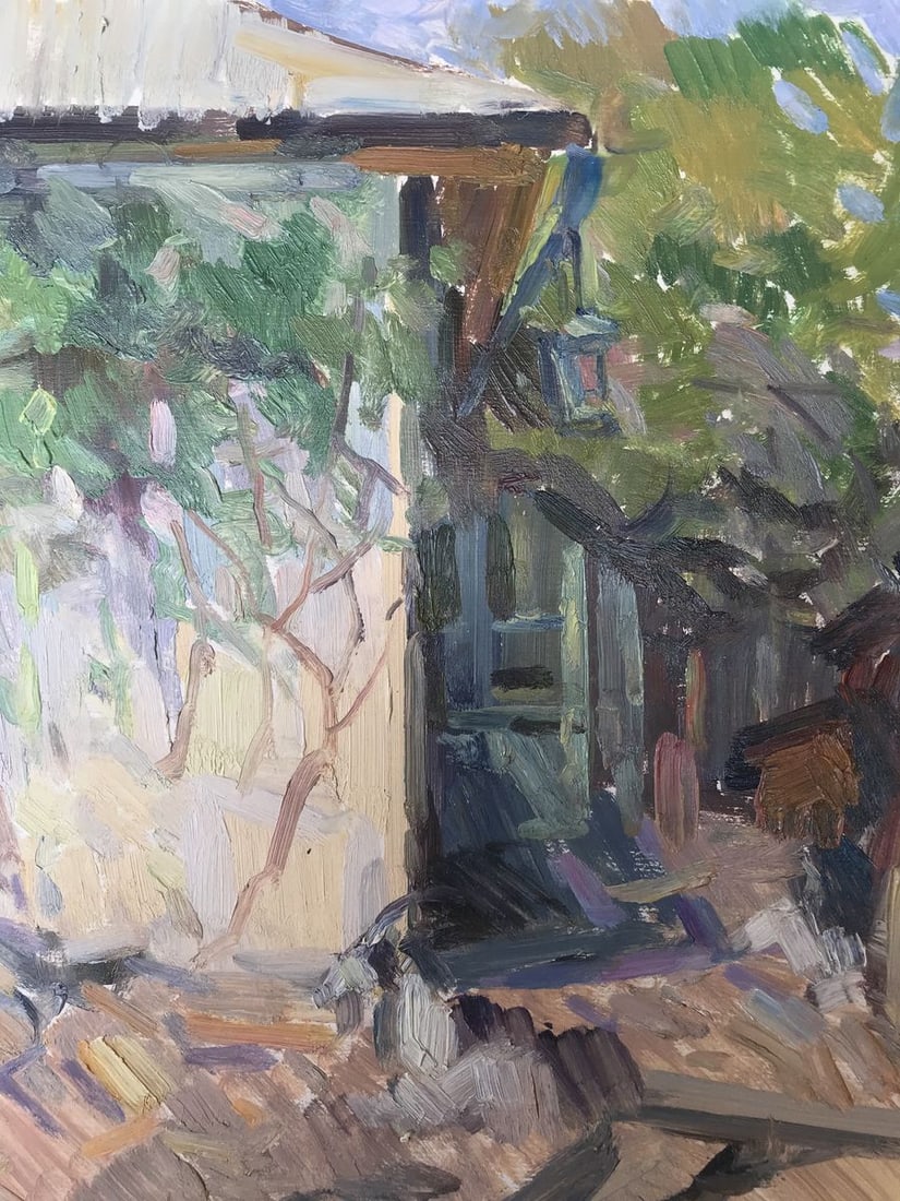 Oil painting Native home Peter Tovpev - 6