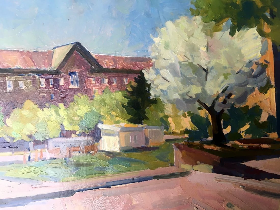 Oil painting City center Peter Tovpev - 13