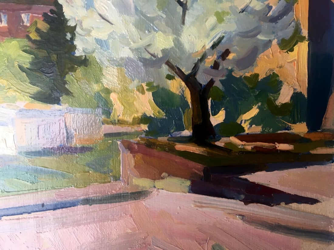 Oil painting City center Peter Tovpev - 7