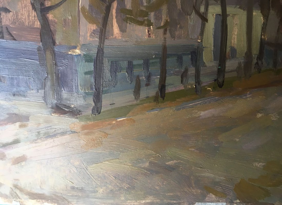 Oil painting Urban landscape Peter Tovpev - 10