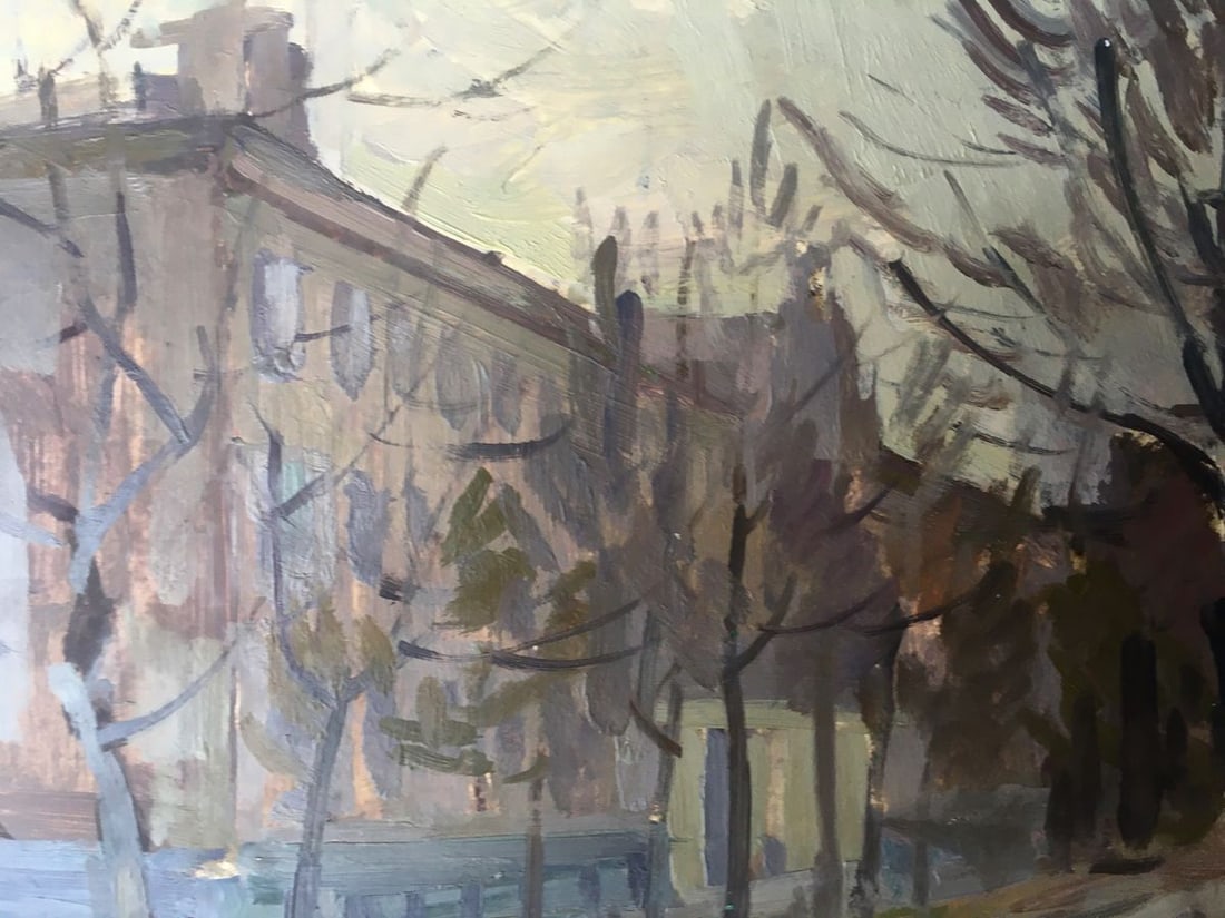 Oil painting Urban landscape Peter Tovpev - 4