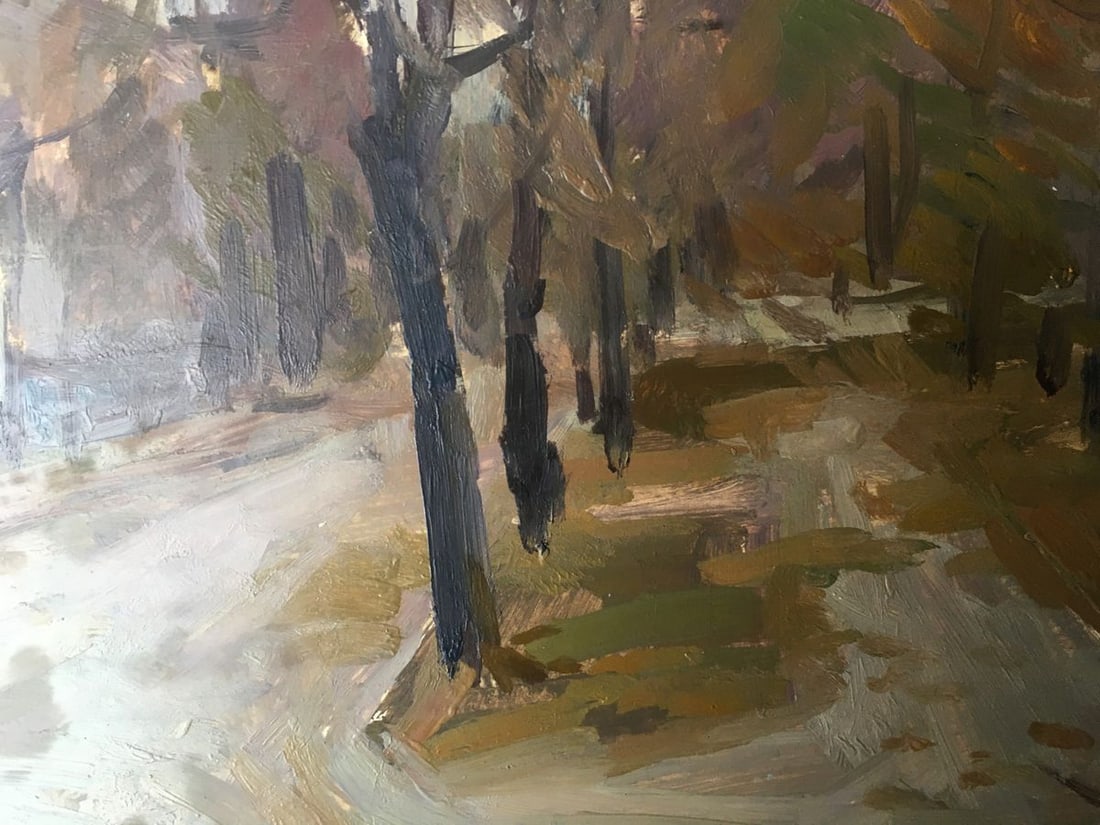 Oil painting Urban landscape Peter Tovpev - 7