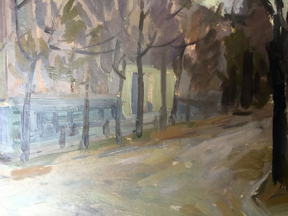 Oil painting Urban landscape Peter Tovpev - 8