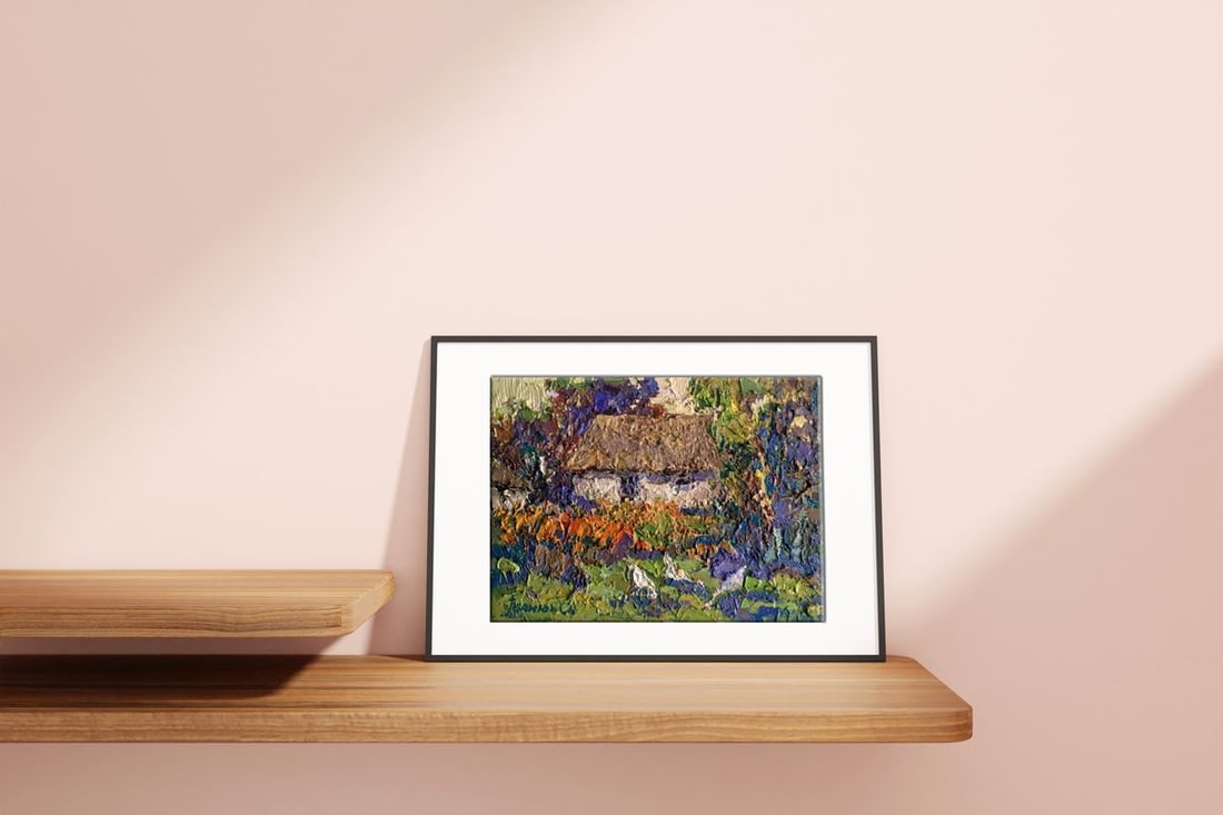 Oil painting In the village Kalenyuk Alex - 2