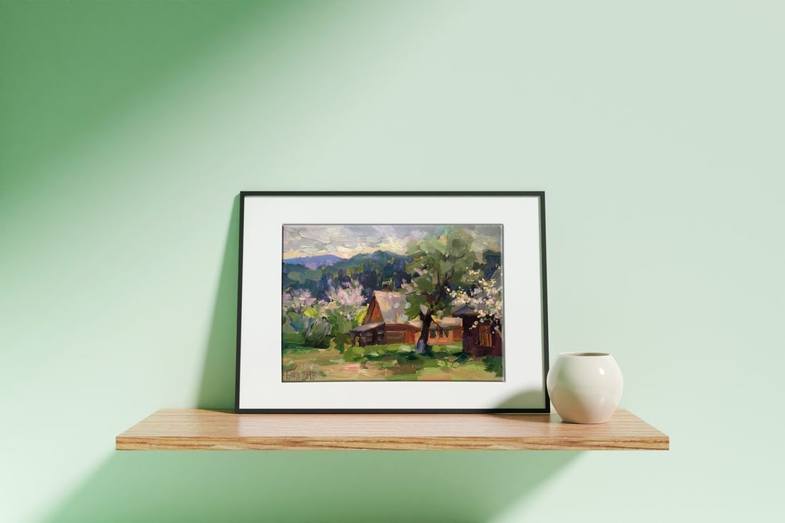 Oil painting Carpathian spring Batrakov Vladimir Grigorievich - 2