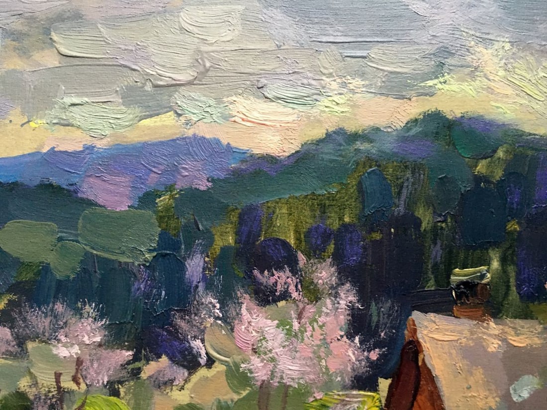 Oil painting Carpathian spring Batrakov Vladimir Grigorievich - 6