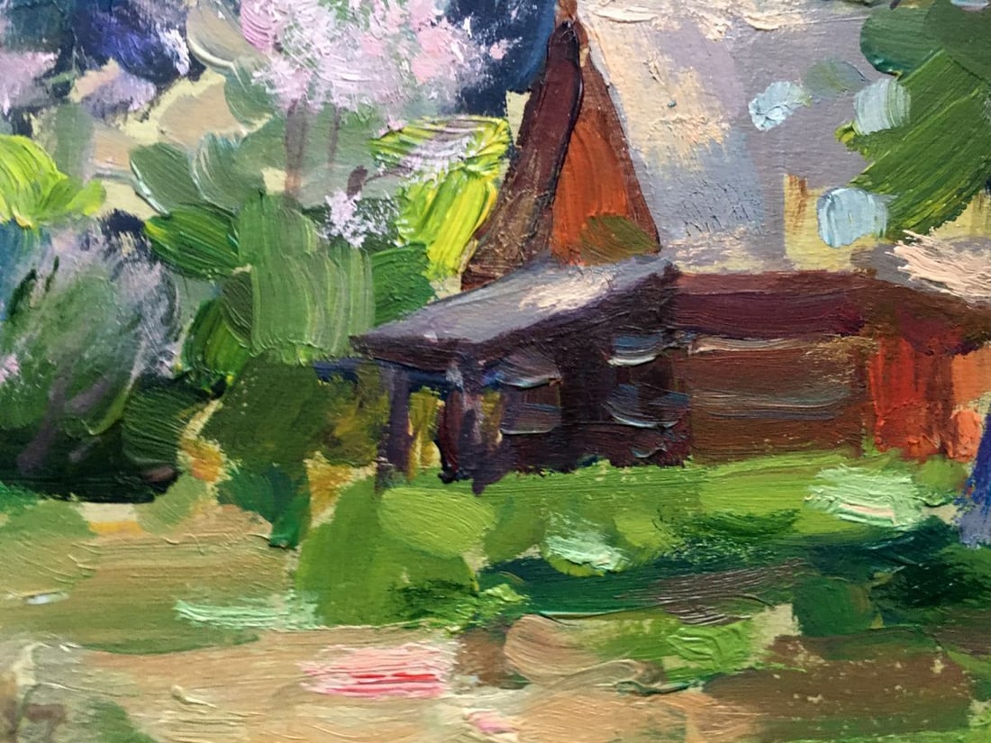 Oil painting Carpathian spring Batrakov Vladimir Grigorievich - 9